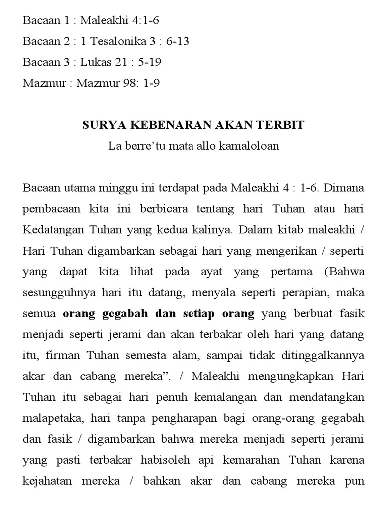 Renungan Harian | PDF