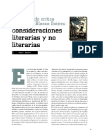 Cien Anyos de Critica en Torno A Blasco Ibanez Consideraciones Literarias y No Literarias 774689