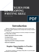 Strategies For Developing Writing Skill