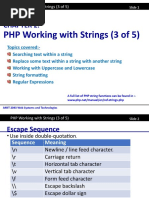 Chapter 2-3 PHP Working with Strings