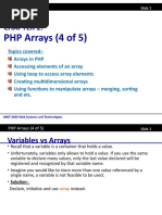 Chapter 2-4 PHP Arrays