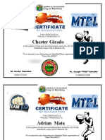 MTBL Certificate of Recognition