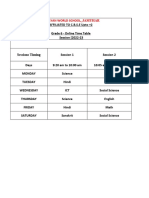 6 Online Class Schedule