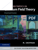 Advanced Topics in Quantum Field Theory A Lecture Course by Shifman M.