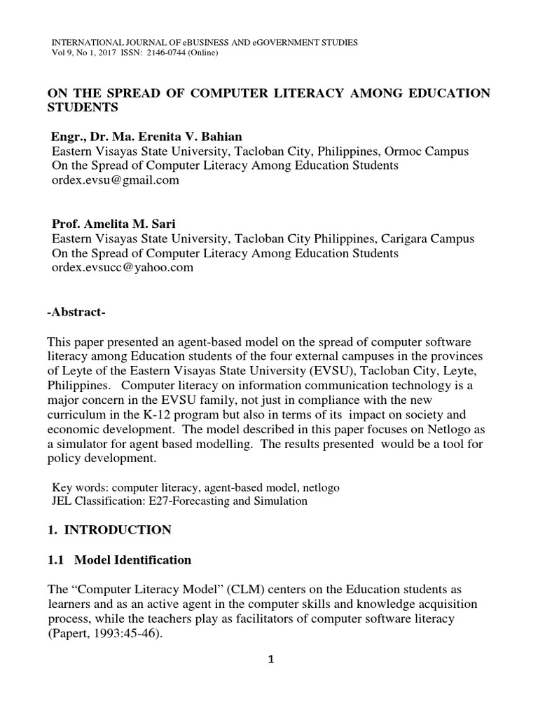 Disadvantages Of Computer Literacy In Education