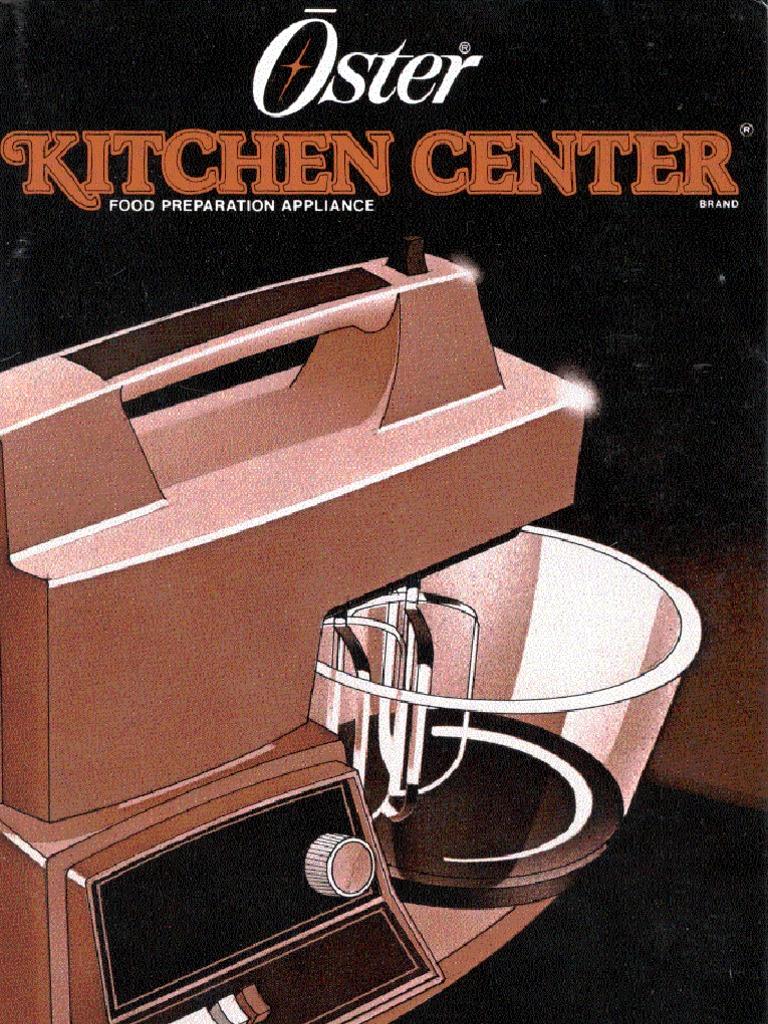 Oster Kitchen Center Manual | PDF | Breads | Baker's Yeast