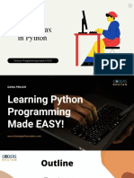 Basic Syntax in Python