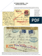 Ottoman Empire 1914 - German Post Offices