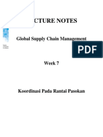 Lecture Notes: Global Supply Chain Management