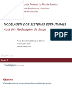 Modelagem Dos Sistemas Estruturais Aula 04 - Modelagem de Arcos