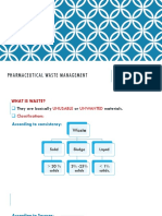 4 Pharmaceutical Waste Management