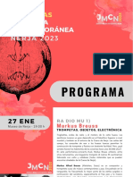Programa Jornadas Musica Contemporanea 2023