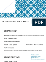 1 Introduction To Public Health