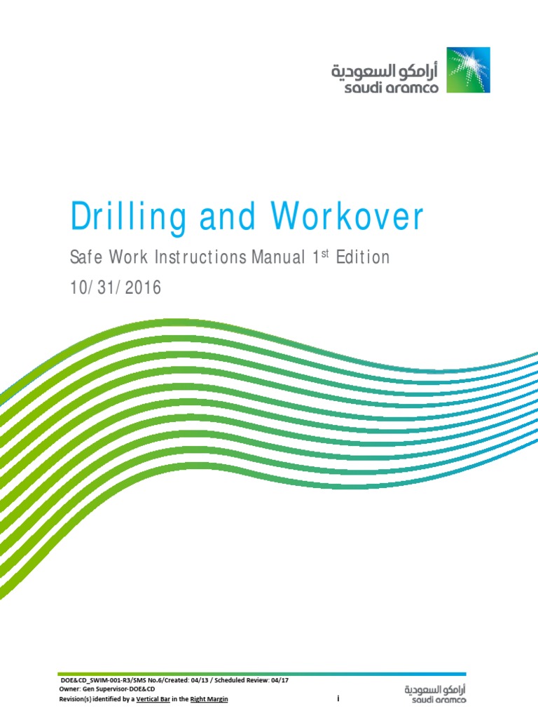 Providing Safe Drilling Operations A Comprehensive Manual of Safe Work