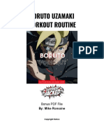 Boruto Uzamaki Workout PDF