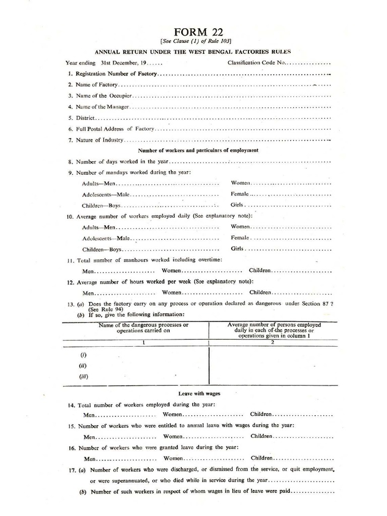 Form 22 | PDF