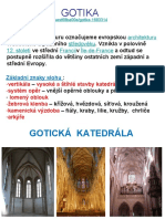 Gotika - Znaky