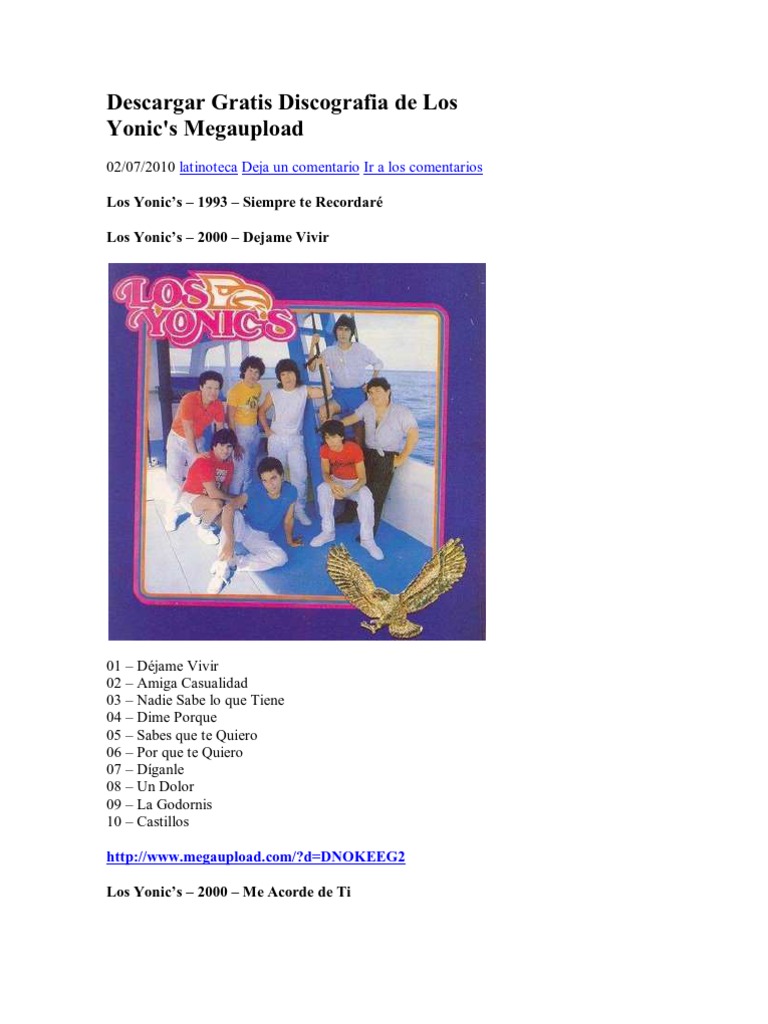 Discografía Completa de Los Yonic's | PDF
