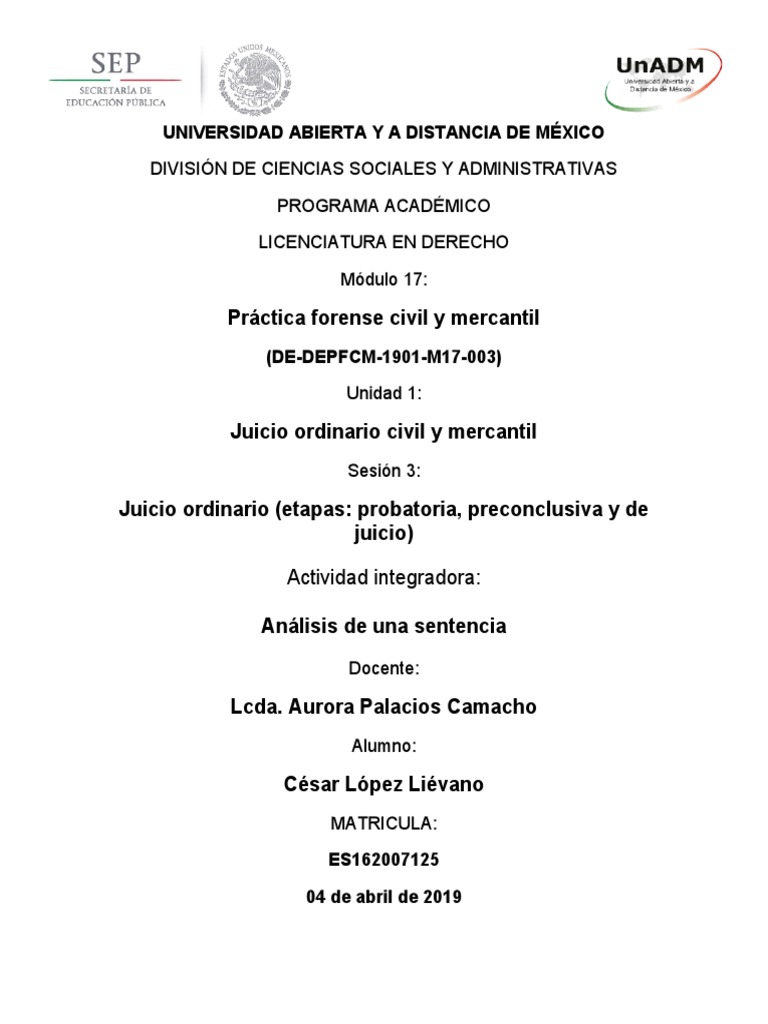 Práctica Forense Civil y Mercantil | PDF | Sentencia (ley) | Caso de ley