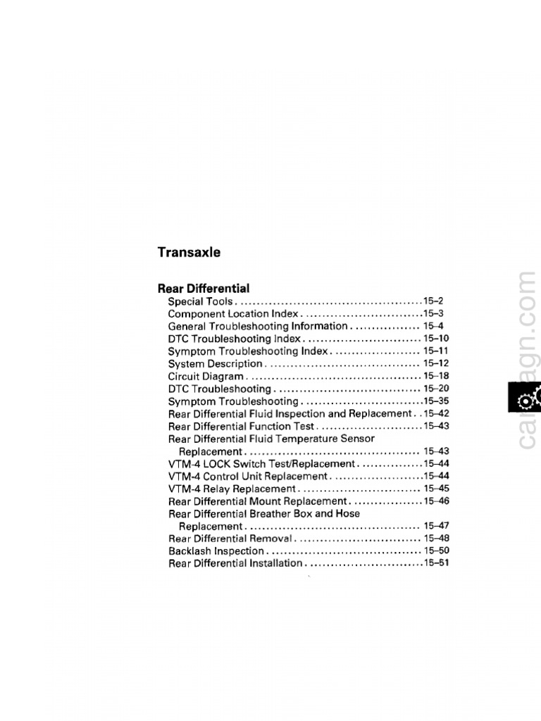Rear Differential | PDF | Electrical Connector | Four Wheel Drive