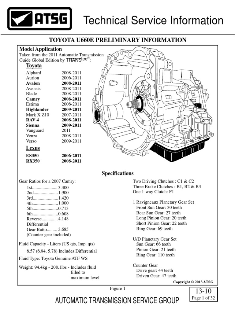 Technical Service Information 13-10 | PDF | Manual Transmission ...