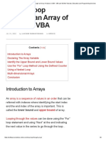 How To Loop Through An Array of Values in VBA - VBA and VB - Net Tutorials, Education and Programming Services