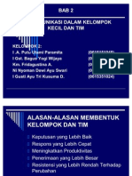 KOMBIS - Berkomunikasi Dalam Kelompok Kecil Dan Tim