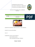 Contabilidad de costos de proyecto ambiental INDOLMASA