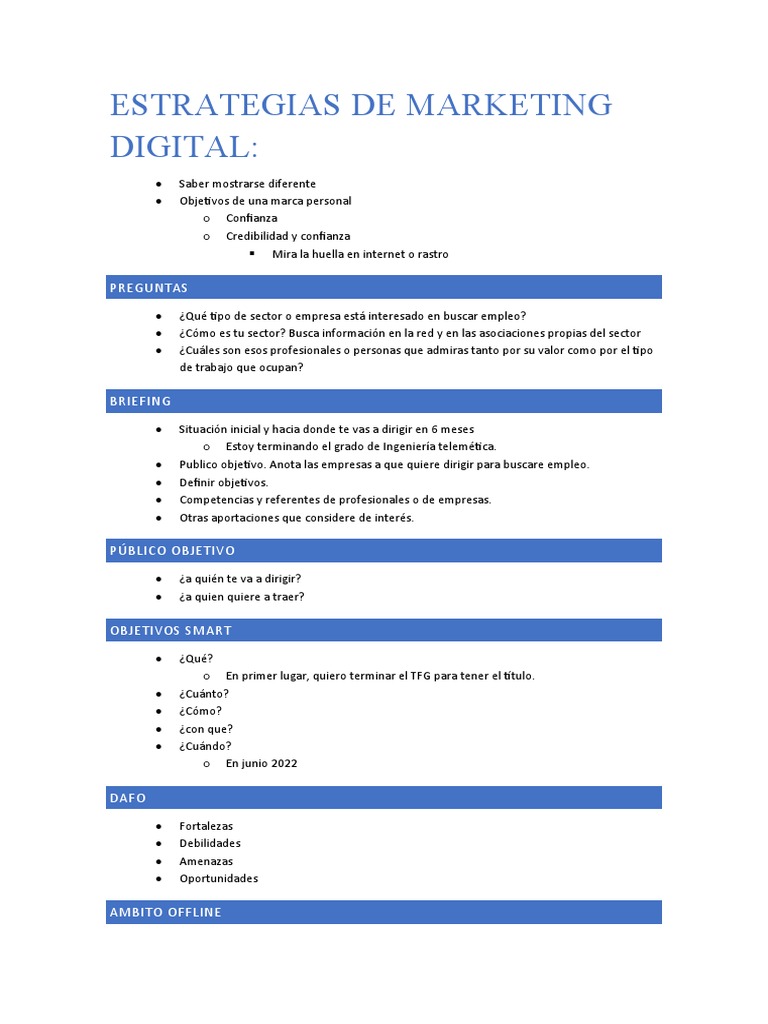 Estrategias de Marketing Digital | PDF