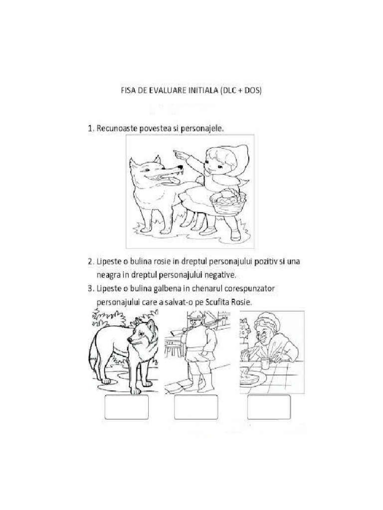 Fisa de evaluare initiala pdf