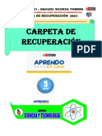 CARPETA DE RECUPERACION DE CYT DE 5TO GRADO-2023 (2) (1)