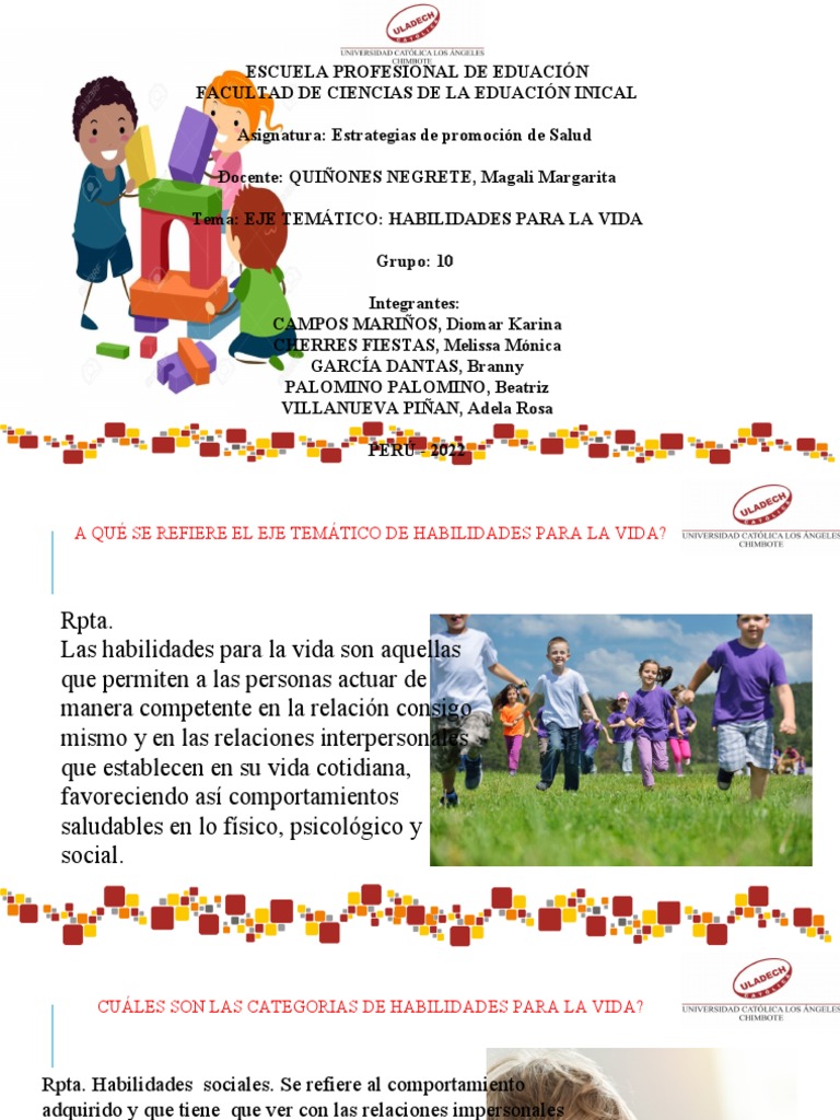 Habilidades para la Vida en Educación | PDF | Las emociones | Cognición