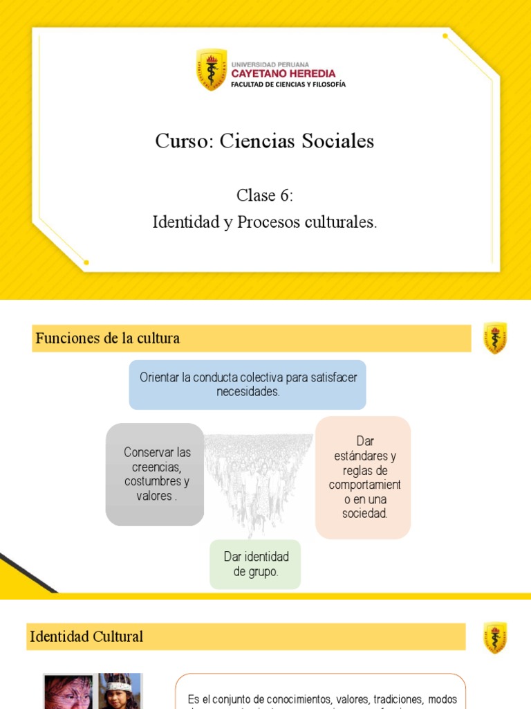 Clase 6 - Identidad y Procesos Culturales | PDF | Sociedad | Grupo social