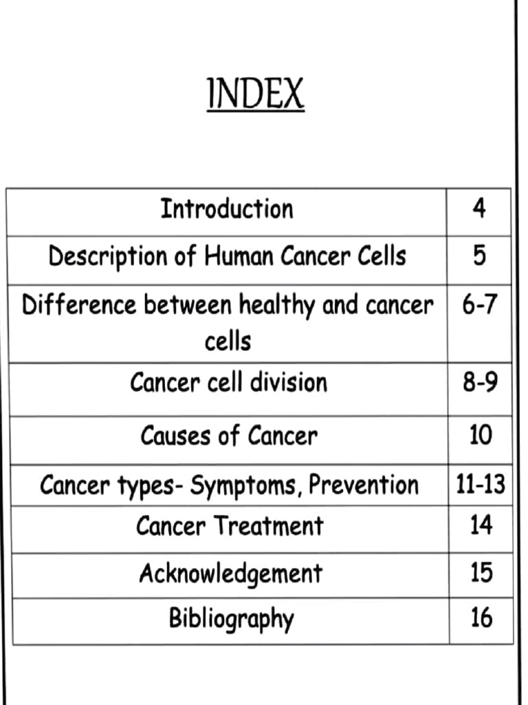 Index description pdf cancer cell biology 