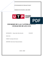 Canteras de Huancayo analizadas