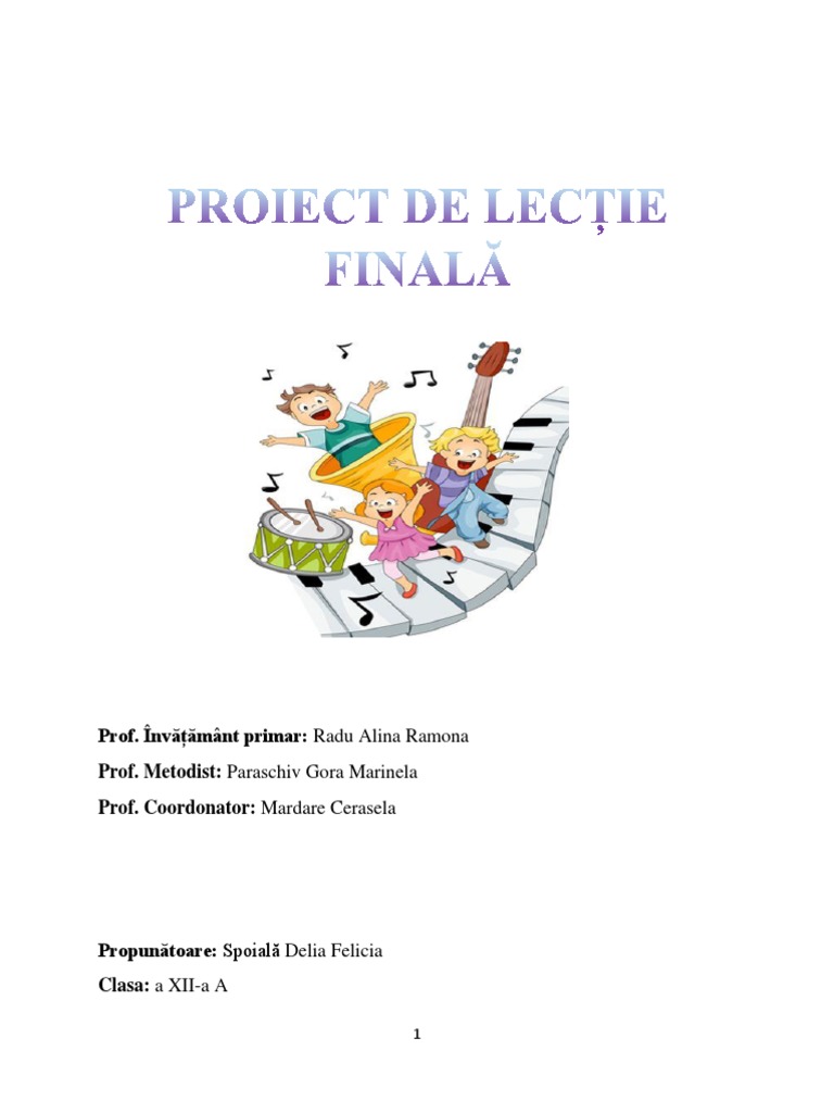 Proiect MUZICA | PDF