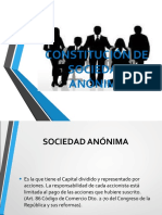 Constitucion de Una Sociedad Anonima