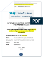 Modelo de Informe Descriptivo de Prácticas