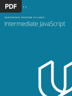 Intermediate JavaScript Nanodegree Program Syllabus