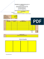 Reporte anomalías recepción materiales constructora