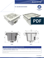 Sumidero Cuadrado / Square Main Drain: Descripción Del Producto / Product Description