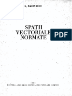 Spatii Vectoriale Normate - G. Marinescu (1956)