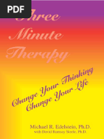 Three Minute Therapy Change Your Thinking Change Your Life Reprintnbsped 0944435424 9780944435427