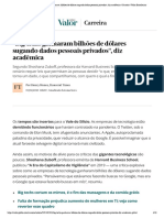 Big Techs Ganharam Bilhões de Dólares Sugando Dados Pessoais Privados - , Diz Acadêmica - Carreira - Valor Econômico