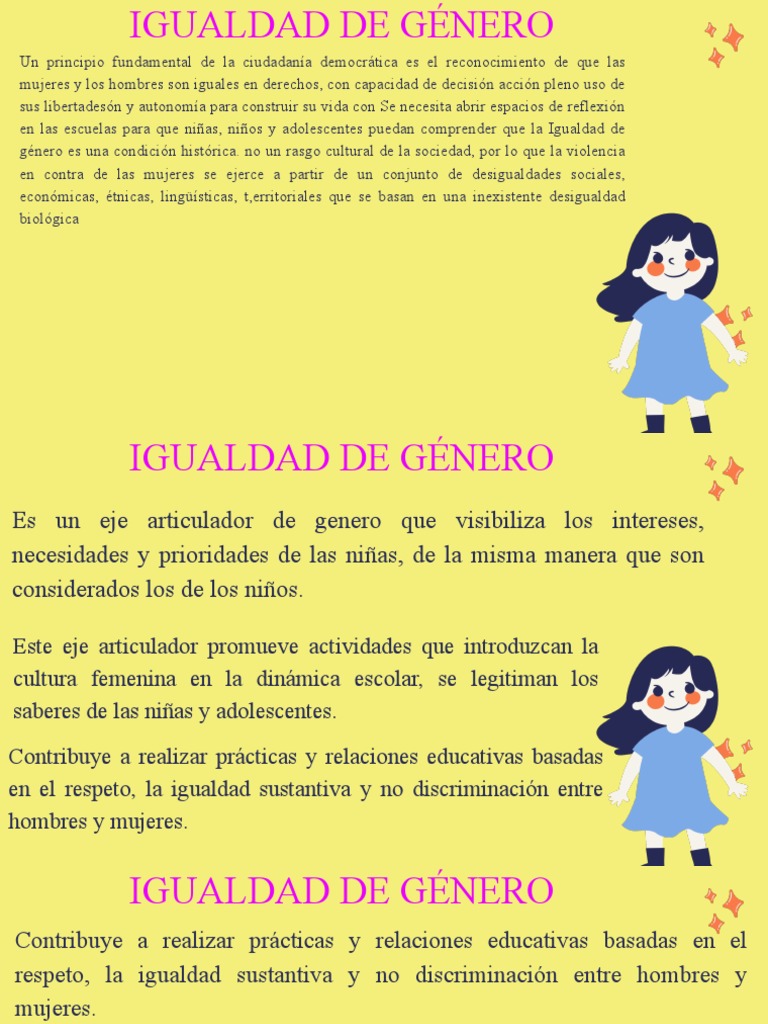 Igualdad de Género en la Educación Primaria | PDF | Ciencias sociales ...