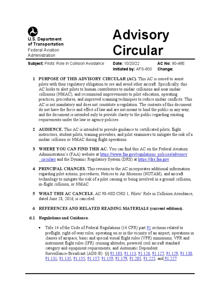 Advisory Circular 101 | Federal Aviation Administration Circulars – EZWDN
