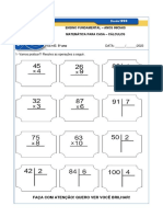 Matemática para 5o ano - Cálculos e exercícios