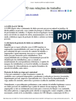 ConJur - Impactos Da LGPD Nas Relações de Trabalho - Yes