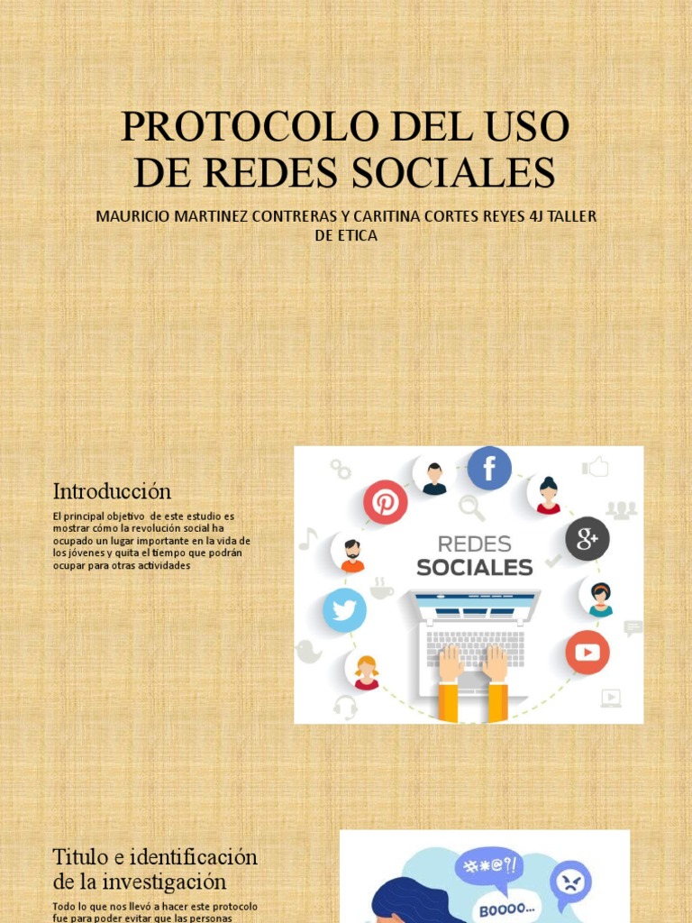 Protocolo Del Uso de Redes Sociales | Descargar gratis PDF | Servicio ...