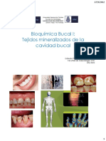 Bioquímica Bucal I - TEJIDOS MINERALIZADOS